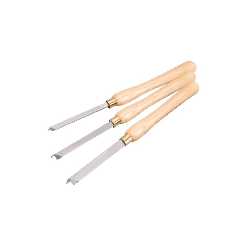 Shop Fox D3786 Lathe Ring Chisel Set, 3-Piece