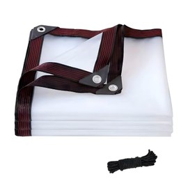 1 Pcs Clear Tarpaulin, 1m x 2m Transparent Plastic Sheet, Waterproof Covers for Outdoor, Tarpaulin Waterproof Heavy Duty, For Home Garden Outdoor Camping Greenhouse Chicken Rabbit Hutch