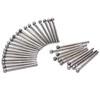 JINGLING Diamond Grinding Bits 5mm 3/16" Round Ball Tipped Burrs