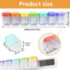 FORMVERSITY 7-Day Magnetic Pill Box, 7-Day Tablet Box, Mini Tablet
