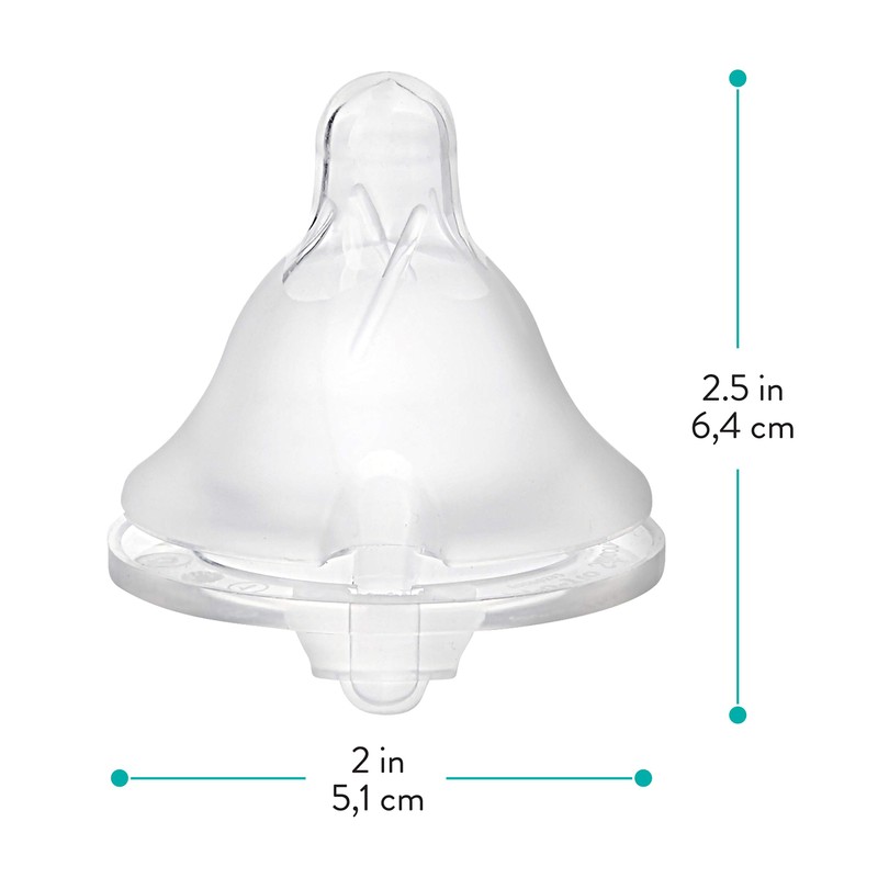 Evenflo Feeding Balance + Wide Neck BPA-Free Silicone Medium Flow