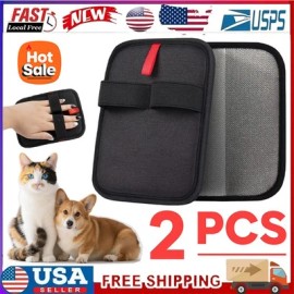 Unbranded 2PC Glove Cat Grooming Gloves Dog Hair Remover 2025 US Pet Dog Hair Remover LOT