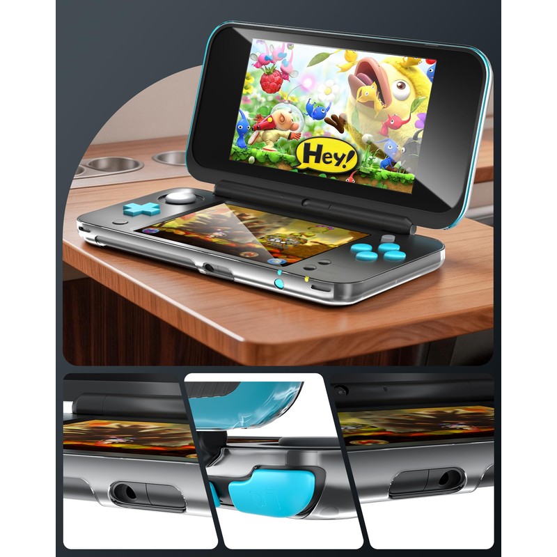 Clear Protective Case for New 2DS LL | Top and