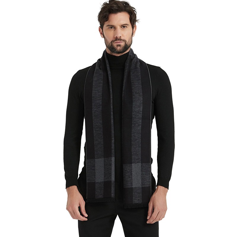 CUDDLE DREAMS Men's Silk Scarves, 100% Mulberry Silk Brushed, Luxuriously