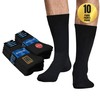 SOXCO Men's Socks 9-12 Multipack Work Crew Black Business Socks
