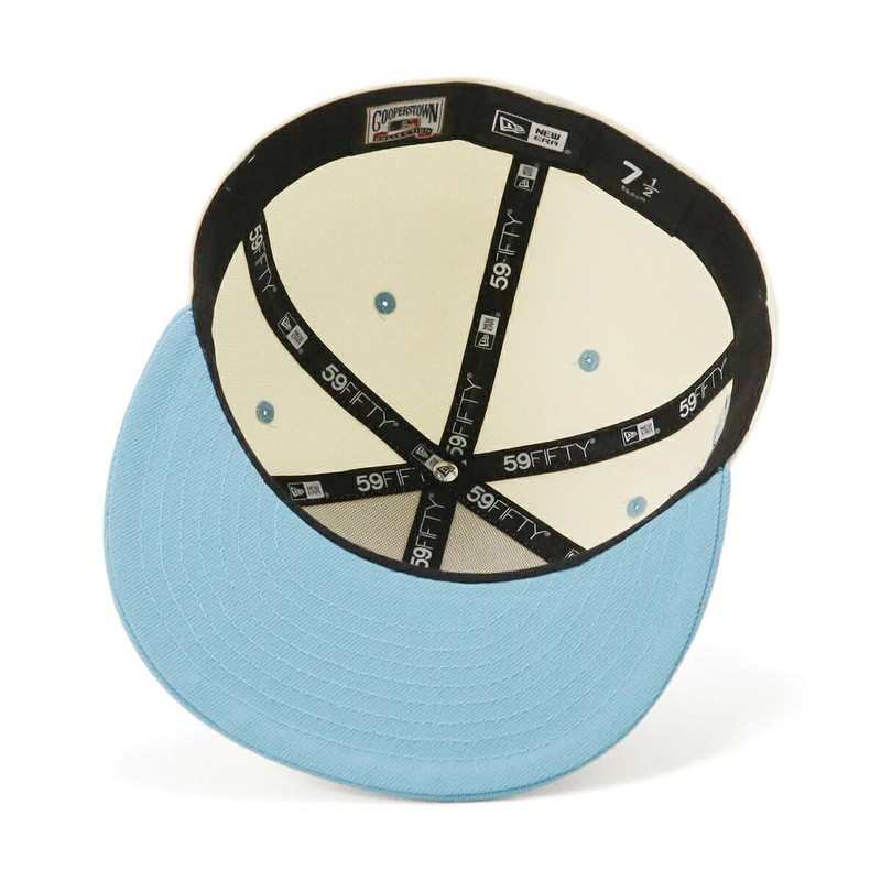 Newera 59FIFTY NER35C0322 SIDE PATCH 2-Tone ONSPOTZ Cap, NY Chrome/Sky