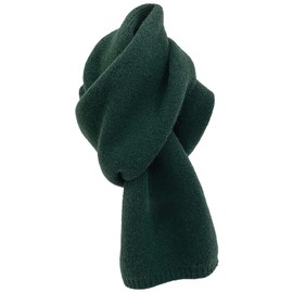 amokk Solid Winter Scarf for Girls Women Cold Weather Fashionable Knit Scarves (Dark Green)