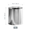 Modern Polished Stainless Steel Design Garbage Can - 12L I