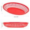 MOUYAT 50 Pcs Red Plastic Baskets, 9 x 6 Inch