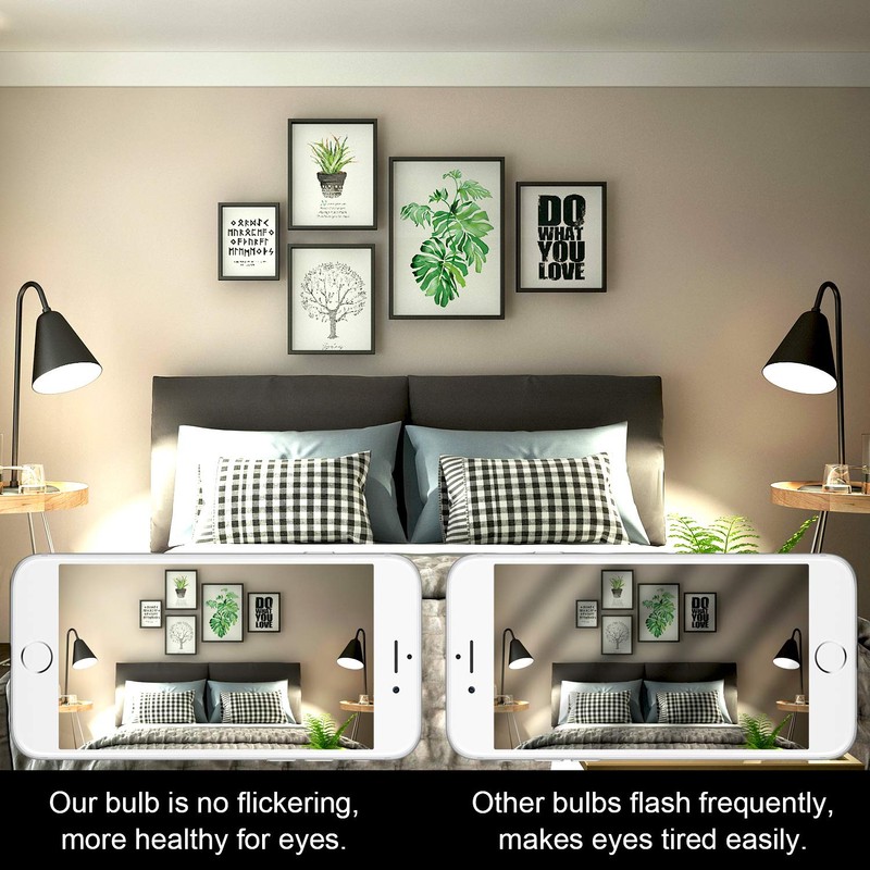 AOGOLO A19 9W LED Light Bulb, 60 Watt Equivalent, 810LM,