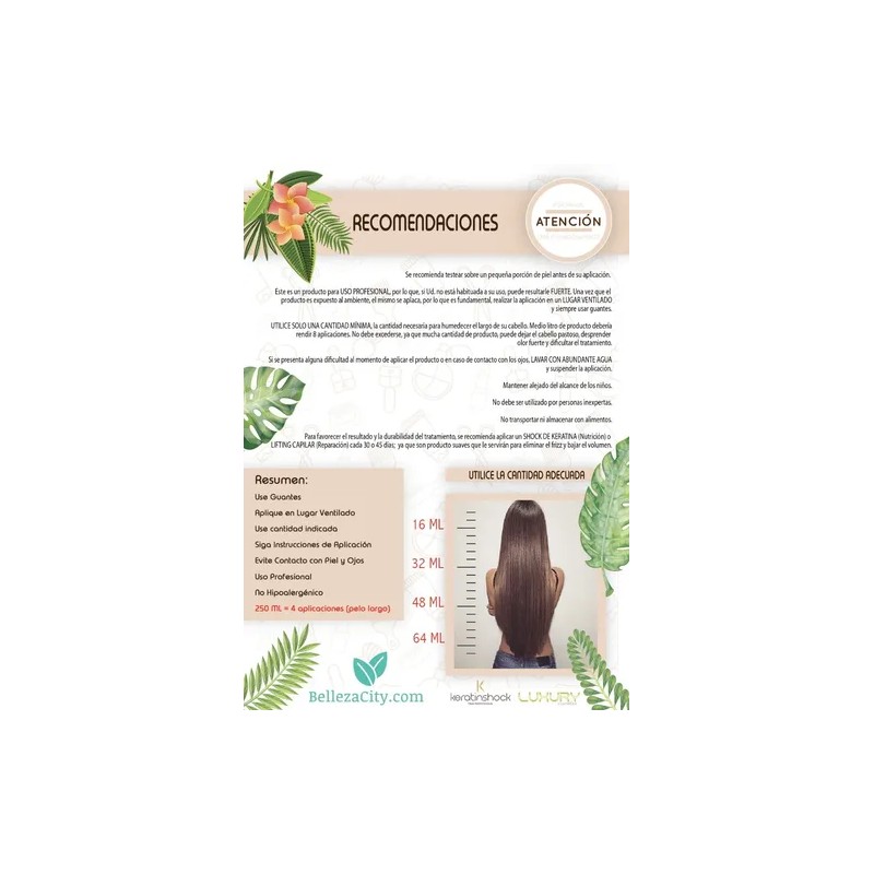 Kit Keratina Alisado Brasileño 500 Ml + Pretratamiento 250ml