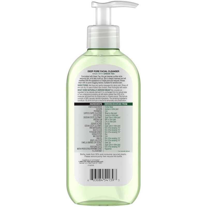 Garnier Skin Active Face Wash with Green Tea for Oily