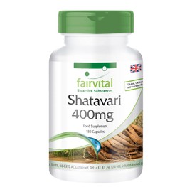 Shatavari 400mg - Vegan - HIGH Dosage - 180 Capsules - Asparagus racemosus - Indian Asparagus