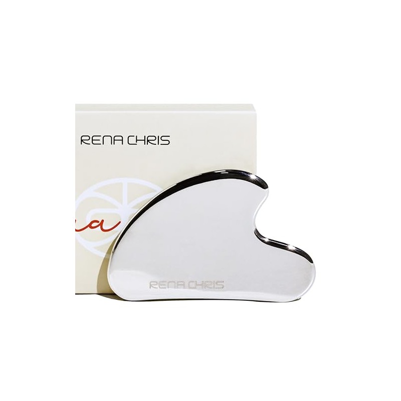 Rena Chris Gua Sha Facial Tools: Stainless Steel Guasha Tool