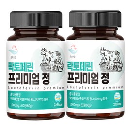 PureZoom Lactoferrin Premium Tablets 1000mg / 순수한줌 락토페린 프리미엄 정 1000mg x 60정 2개 4개월분 순도95%락토페린 호주원유