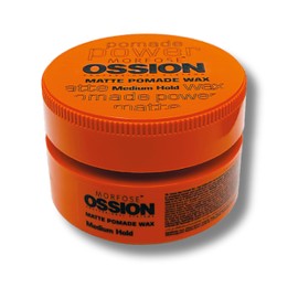 Morfose Ossion Hair Styling Wax - Medium Hold, Flexible Styling for Natural Look, 100 ml (Orange Packaging)