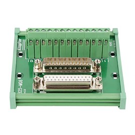 DB25 D-Sub Pin Header Female Header, PLC Breakout Card Board Connector Board Block Interface Plug for DIN Rail Mounting Junction Fuse Shutdown Plate Connection Board