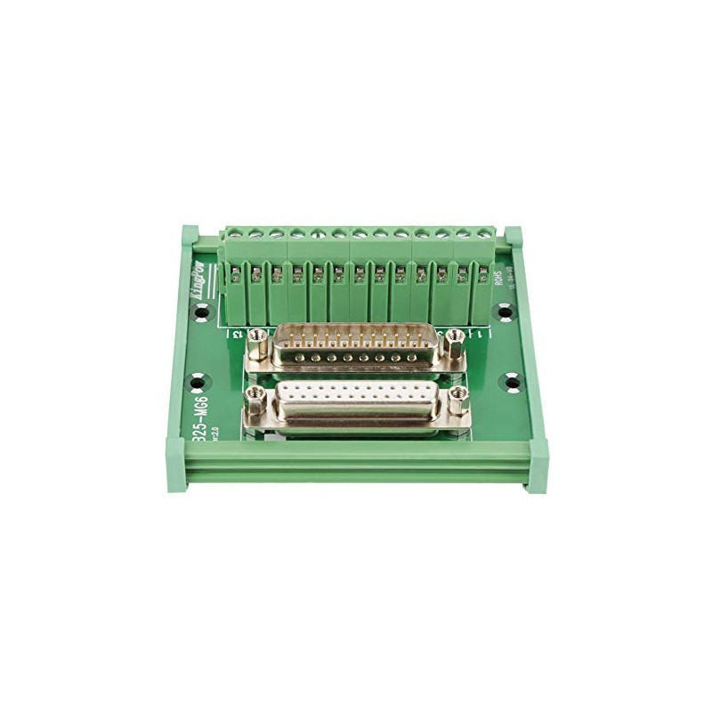 DB25 D-Sub Pin Header Female Header, PLC Breakout Card Board