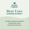 Simply Organic Almond Extract, 4 Ounce Glass Jar, Warm Sugar-free