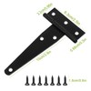 4 Pcs Heavy Duty T Hinges with Mounting Screw, 4