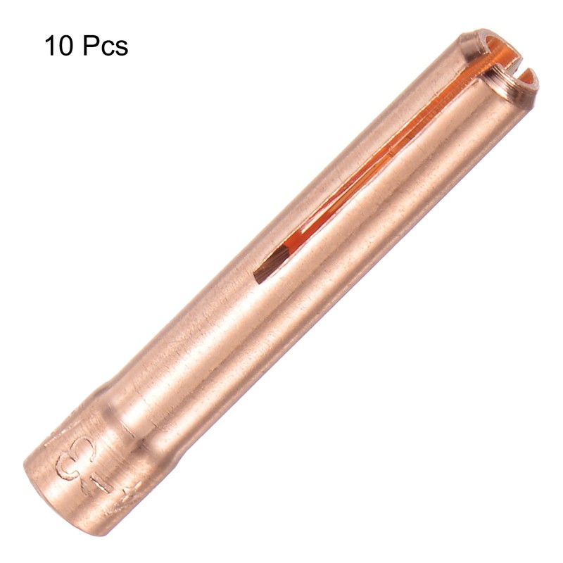 HARFINGTON 10pcs 13N23 TIG Welding Collet 3/32" (2.4mm) Copper Tungsten