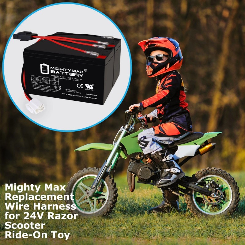 Mighty Max 12V 7Ah SLA Battery Compatible With Razor Pocket