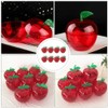 HEMOTON 8PCS Plastic Bobbing Apples Filled Bobbing Apple Containers Toy