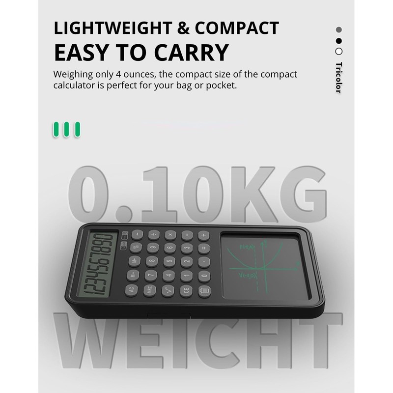 Calculator with Notepad, 12 Digit LCD Display Desktop Calculator with