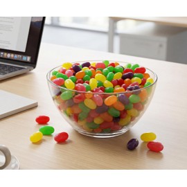 Jumbo Assorted Jelly Beans - 1 lb of Fresh Delicious Extra Large Strawberry Cherry Lemon Lime Grape Orange Jelly Beans