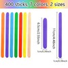 Giugio Pack of 400 Wooden Sticks Ice Sticks Wooden Ice