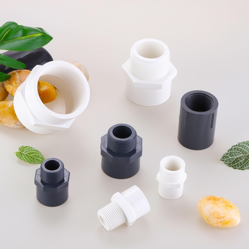 uxcell 5 Pcs 1-1/2" PVC Male Adapter Pipe Fitting Fit