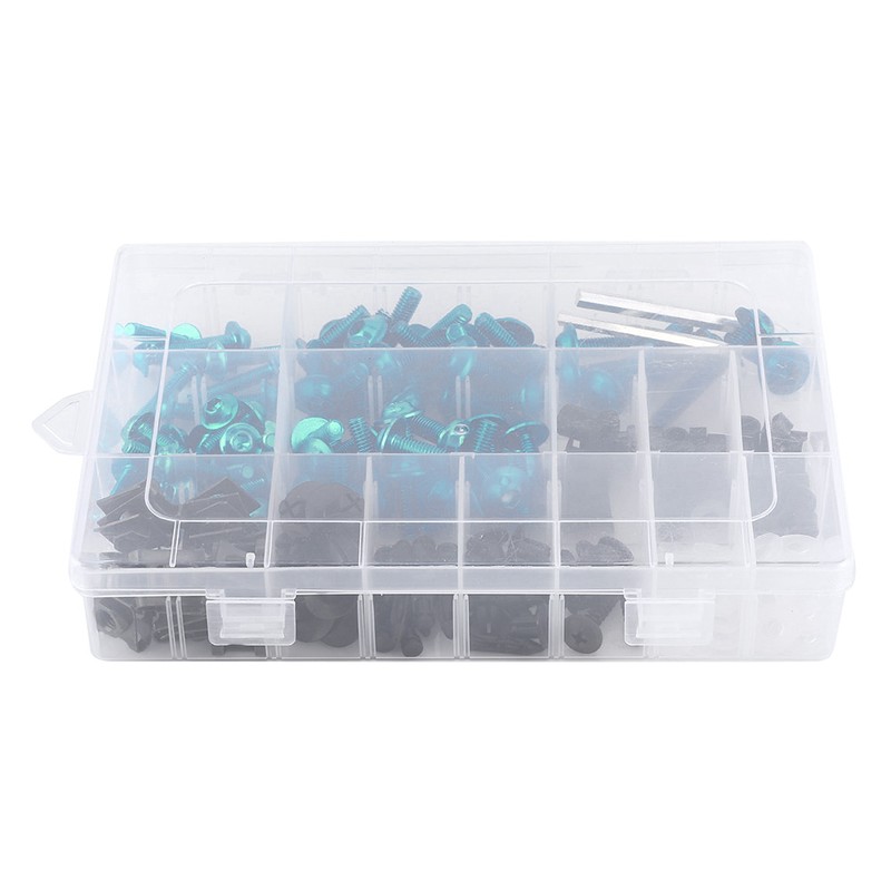 Universal Motorcycle Fasteners Kit Fairing Bolt Box Clamping Screws Nuts