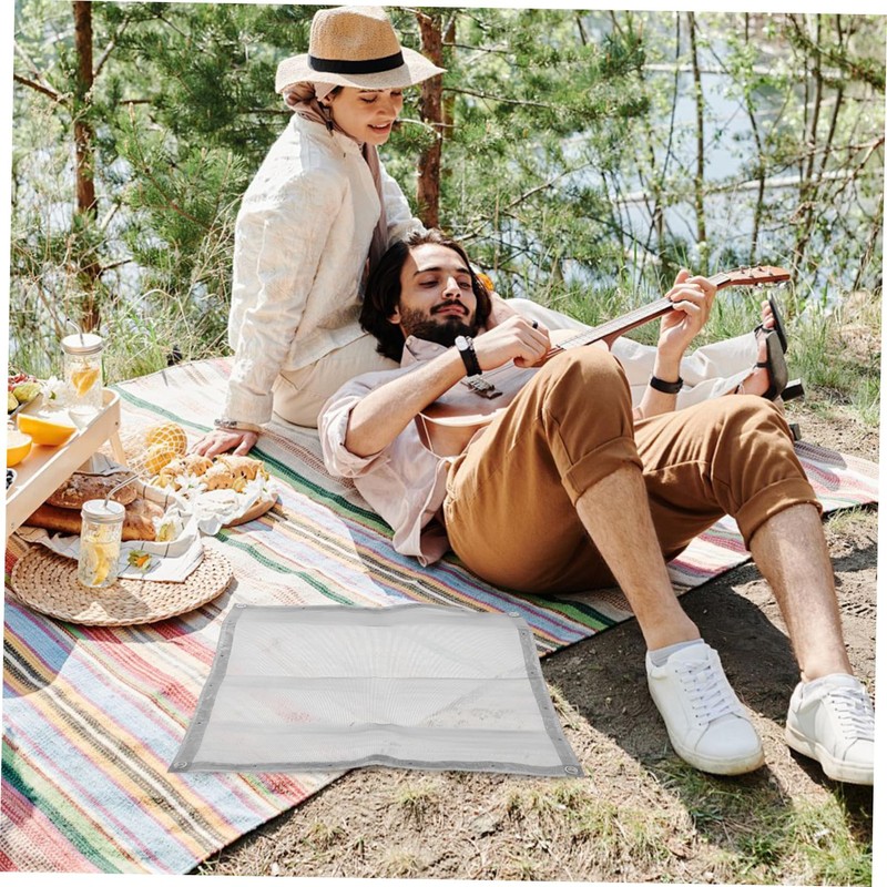 Gatuida 1 Set Outdoor Folding Fire Pit Mesh Screen Durable