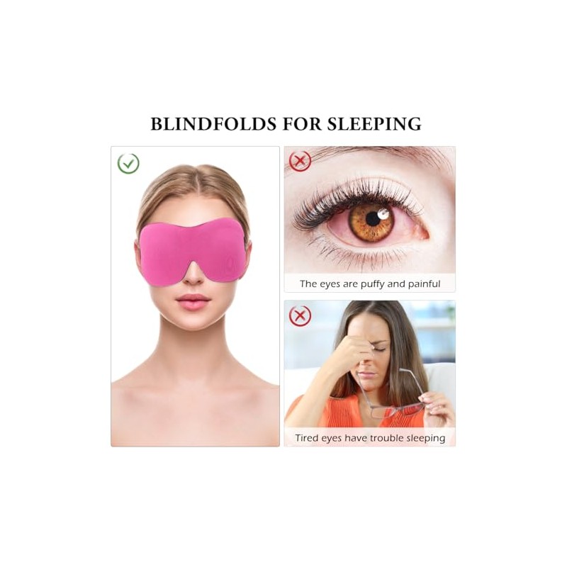 PACKOVE Máscara De Ojos Para Dormir 3D Antifaz Bloqueo Total