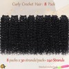 Beverlee kinky crochet hair 12 Inch Crochet Hair Curly 8