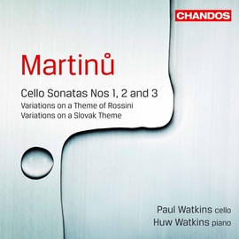 Martinu: Cello Sonatas 1, 2 3