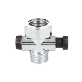 tecuro Shower Stop 60000, Chrome - Water Saver for Hand Shower Head, Includes Seal, 1/2 inch Connection