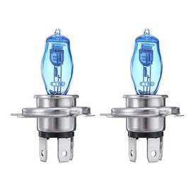 AIMALL 2 PCS H4 100/90W Headlight Bulbs 12V Xenon Super White 6000K, Long-Distance Illumination for Night Driving and Enhanced Visibility