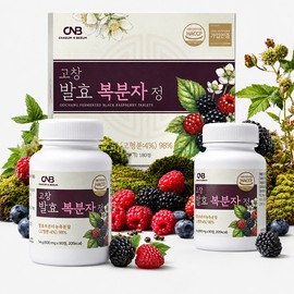 CNB Gochang Fermented Bokbunja Tablets 90 tablets x 2 cans / 고창발효 복분자 정 90정 x 2통