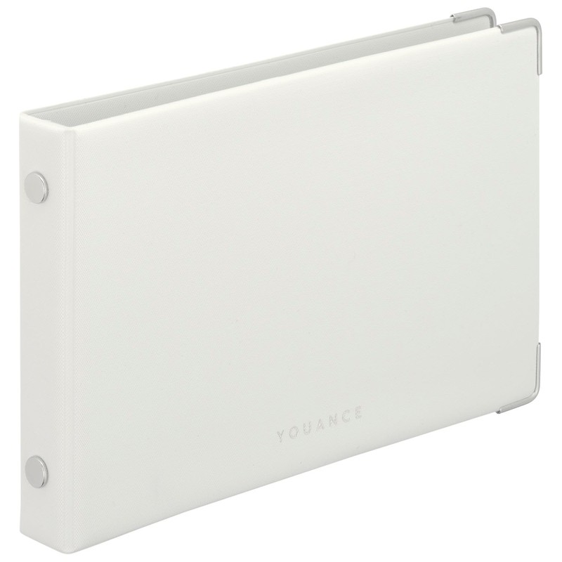 マルマン ルーズリーフ バインダー ユアンス ミニ 5穴 ホワイト FM64-06