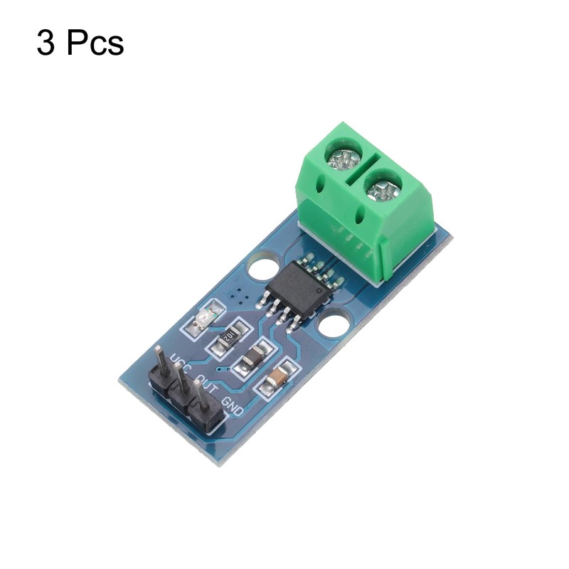 QUARKZMAN 3pcs ACS712 Current Sensor Module 5A Range Hall Effect
