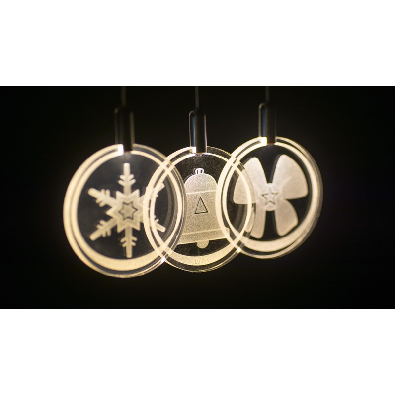 Krinner Lumix Highlights 76020 Wireless LED Acrylic Glass Table Cosmic