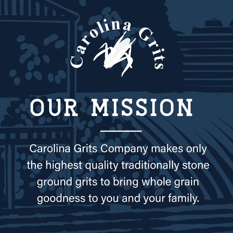 Carolina Grits Company Traditionally Stone Ground Carolina White Grits, Whole