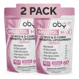 Oby - Myo Y D-chiro Inositol Max 40:1 Liposomal Forte | Acido Alfa Lipoico, Prebioticos Y Vitex Agnus, Vitaminas Mujer Mayo Myonisitol |...