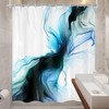Green Boho Mid Century Tropical Monstera Gold Bathroom Shower Curtain