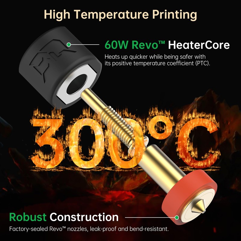 BIQU Panda Revo Hotend for Bambu-Lab X1C 3D Printer, High