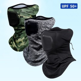 Breathable Mesh Outdoor UV Protection Cool Mask Jungle Camo 2ea