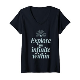 Womens Astral Projection Fans Out-of-Body Spiritual Travel Cosmic V-Neck T-Shirt