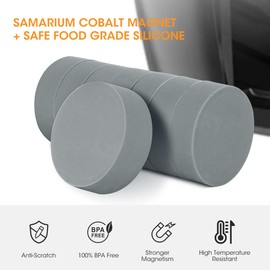 Aieve Air Fryer Magnets for Parchment Paper, 8 Pack Anti-Scratch Silicone Coated Magnets to Keep Air Fryer Paper Liners in Place Prevent Burning