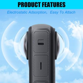 Lens Protector for Insta360 one X3 - Anti-Scratch Lens Protector with HD Transparency, Splashproof, Dustproof, Dual Lens Guards - Essential Accessories for Insta 360 ONE X3 Action Camera 2 Pack